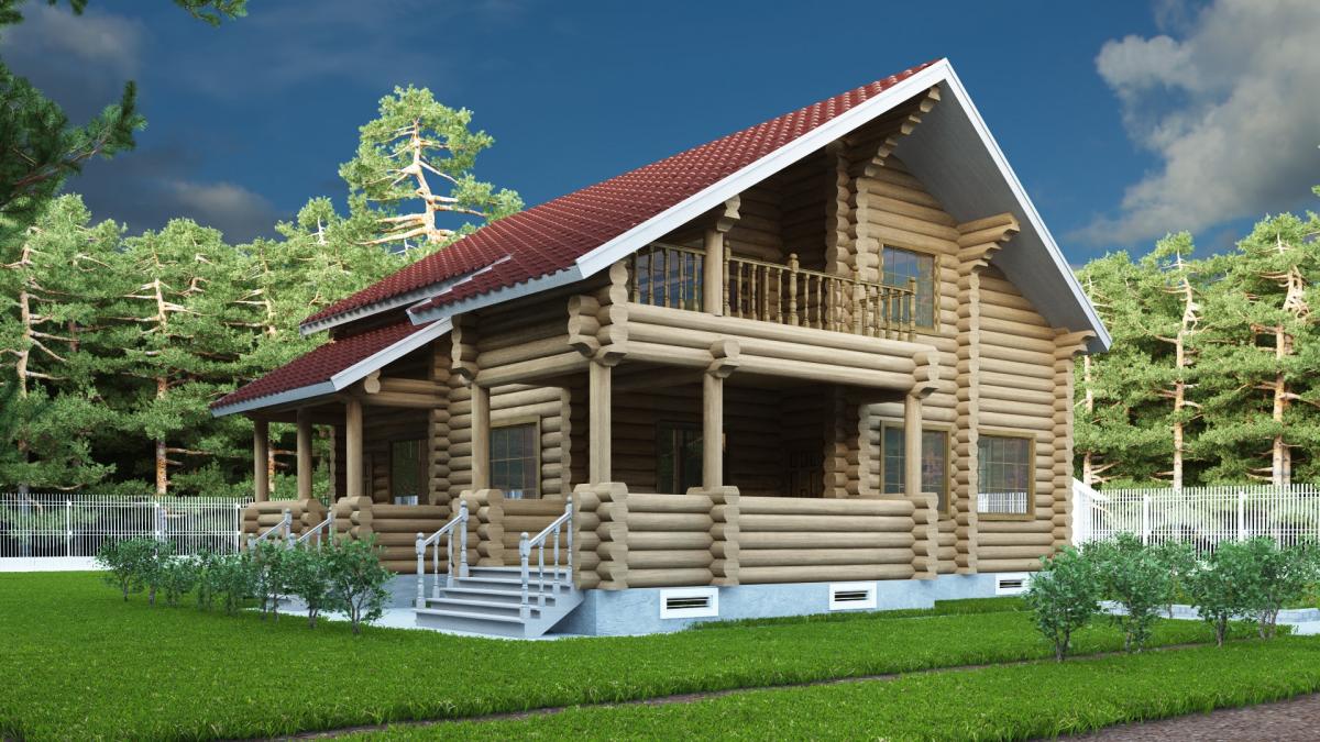 Проект деревянного дома Эко